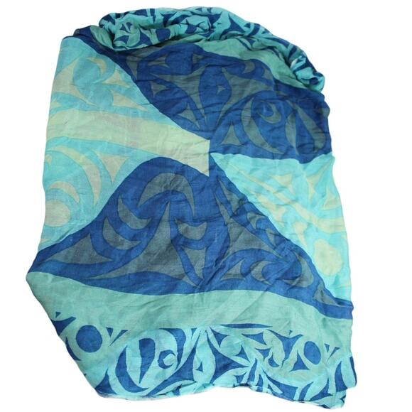 Native Northwest infinity scarf Indigenous art 100% bamboo Native American - Picture 1 of 6